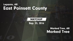 Matchup: East Poinsett County vs. Marked Tree  2016