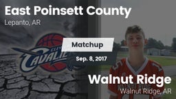 Matchup: East Poinsett County vs. Walnut Ridge  2017