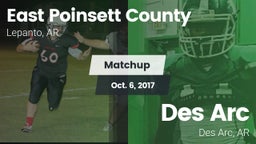 Matchup: East Poinsett County vs. Des Arc  2017