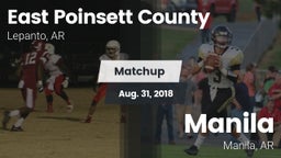 Matchup: East Poinsett County vs. Manila  2018