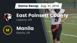 Recap: East Poinsett County  vs. Manila  2018