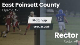 Matchup: East Poinsett County vs. Rector  2018