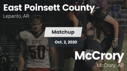 Matchup: East Poinsett County vs. McCrory  2020