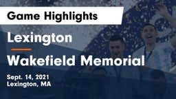 Lexington  vs Wakefield Memorial  Game Highlights - Sept. 14, 2021
