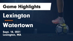Lexington  vs Watertown  Game Highlights - Sept. 18, 2021