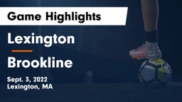 Lexington  vs Brookline  Game Highlights - Sept. 3, 2022