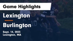 Lexington  vs Burlington  Game Highlights - Sept. 14, 2023