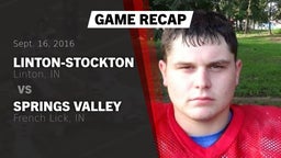 Recap: Linton-Stockton  vs. Springs Valley  2016