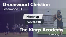 Matchup: Greenwood Christian vs. The Kings Academy 2016