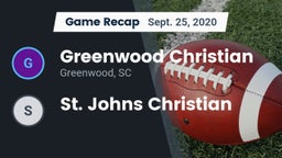 Recap: Greenwood Christian  vs. St. Johns Christian 2020
