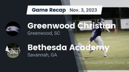 Recap: Greenwood Christian  vs. Bethesda Academy 2023