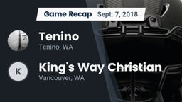 Recap: Tenino  vs. King's Way Christian  2018