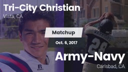 Matchup: Tri-City Christian vs. Army-Navy  2017