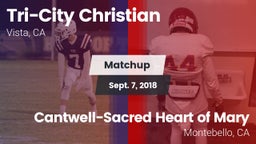 Matchup: Tri-City Christian vs. Cantwell-Sacred Heart of Mary  2018