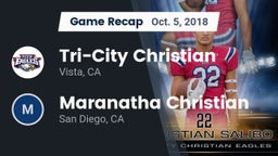 Recap: Tri-City Christian  vs. Maranatha Christian  2018