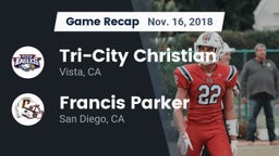 Recap: Tri-City Christian  vs. Francis Parker  2018