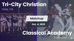 Matchup: Tri-City Christian vs. Classical Academy  2019