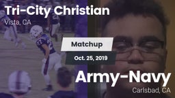 Matchup: Tri-City Christian vs. Army-Navy  2019