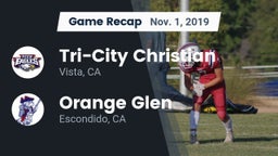 Recap: Tri-City Christian  vs. Orange Glen  2019