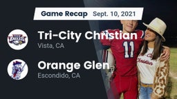 Recap: Tri-City Christian  vs. Orange Glen  2021