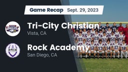 Recap: Tri-City Christian  vs. Rock Academy  2023
