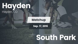 Matchup: Hayden vs. South Park 2016