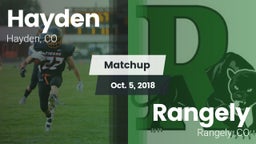 Matchup: Hayden vs. Rangely  2018