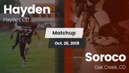 Matchup: Hayden vs. Soroco  2018
