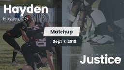 Matchup: Hayden vs. Justice 2019