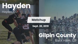 Matchup: Hayden vs. Gilpin County  2019