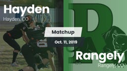 Matchup: Hayden vs. Rangely  2019
