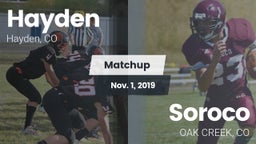 Matchup: Hayden vs. Soroco  2019