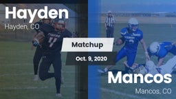 Matchup: Hayden vs. Mancos  2020