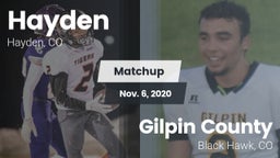 Matchup: Hayden vs. Gilpin County  2020