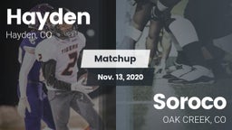 Matchup: Hayden vs. Soroco  2020