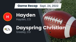 Recap: Hayden  vs. Dayspring Christian  2022