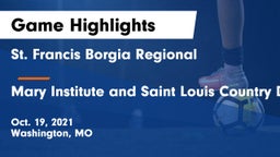 St. Francis Borgia Regional  vs Mary Institute and Saint Louis Country Day School Game Highlights - Oct. 19, 2021