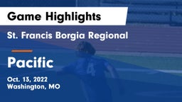 St. Francis Borgia Regional  vs Pacific  Game Highlights - Oct. 13, 2022