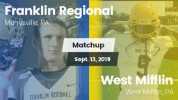 Matchup: Franklin Regional vs. West Mifflin  2019