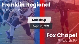 Matchup: Franklin Regional vs. Fox Chapel  2020
