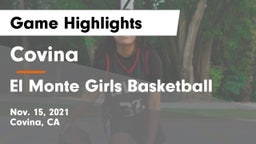 Covina  vs El Monte Girls Basketball Game Highlights - Nov. 15, 2021