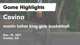 Covina  vs martin luther king  girls basketball Game Highlights - Dec. 29, 2021