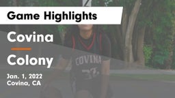 Covina  vs Colony  Game Highlights - Jan. 1, 2022