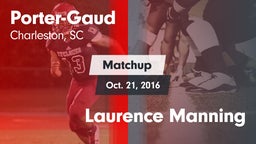 Matchup: Porter-Gaud vs. Laurence Manning  2016