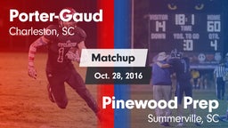 Matchup: Porter-Gaud vs. Pinewood Prep  2016