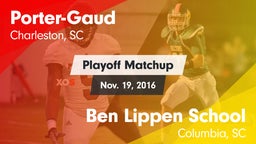 Matchup: Porter-Gaud vs. Ben Lippen School 2016