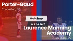 Matchup: Porter-Gaud vs. Laurence Manning Academy  2017