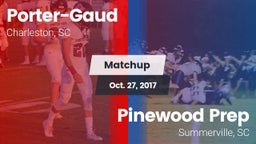 Matchup: Porter-Gaud vs. Pinewood Prep  2017