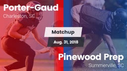 Matchup: Porter-Gaud vs. Pinewood Prep  2018