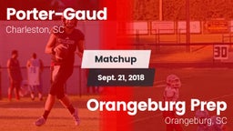 Matchup: Porter-Gaud vs. Orangeburg Prep  2018